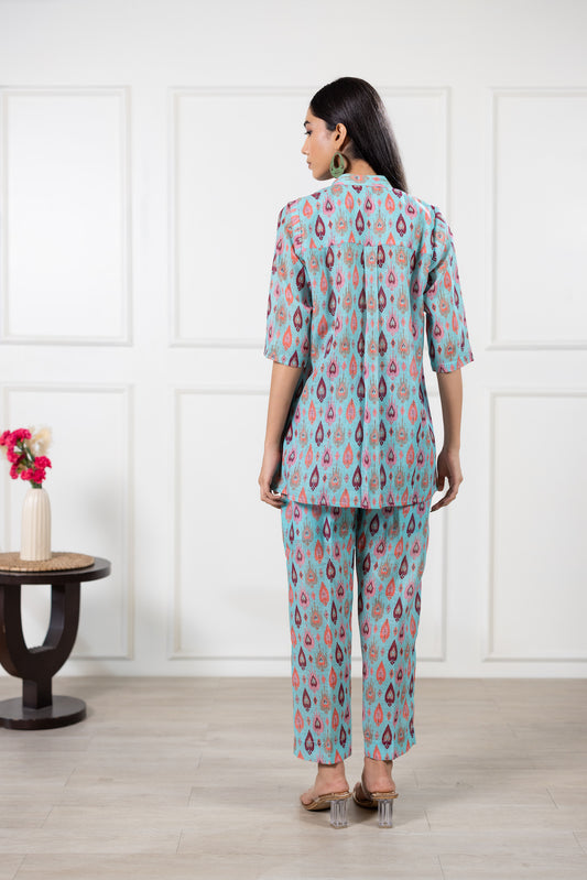UNO Sol - Istanbul Blue Co-ord Set