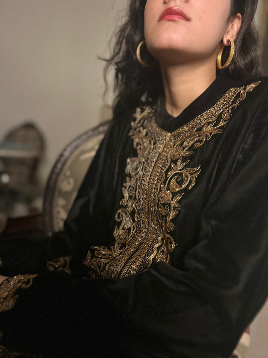 Embroidered Velvet Jacket